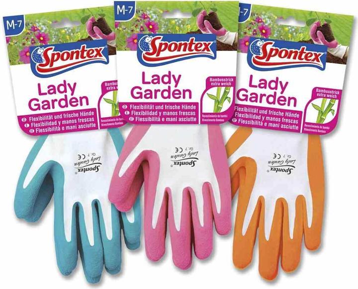 Produktbild Spontex Gartenhandschuhe, Farbe: sortiert, Grösse: 7, waschbar bis 40 °C (7)