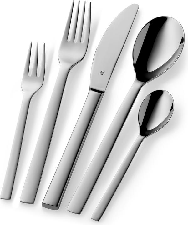 Produktbild WMF Besteck Besteckset 6 Personen Atria 30tlg Monobloc-Messer Edelstahl poliert (30 Stück, Besteck Set)