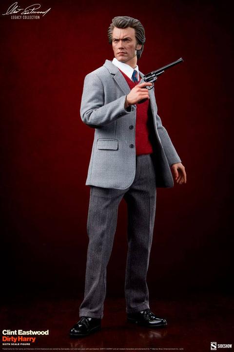 Actual product image Sideshow L'Inspecteur Harry figurine 1/6 Clint Eastwood Legacy Collection Harry Callahan 30 cm