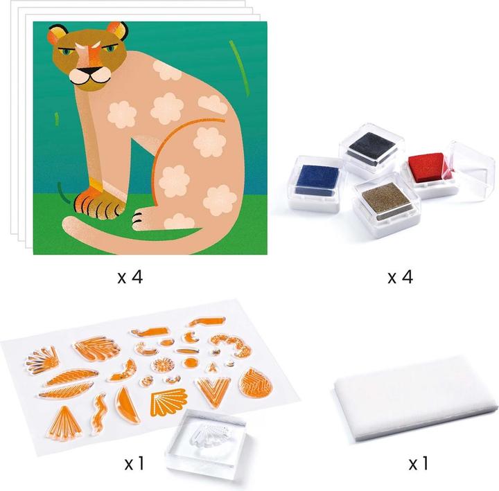 Produktbild Djeco Stempeln Muster und Tiere