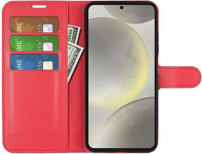 Actual product image MU Classic Litchi Leather Bookcover Series (Samsung Galaxy S24 FE)