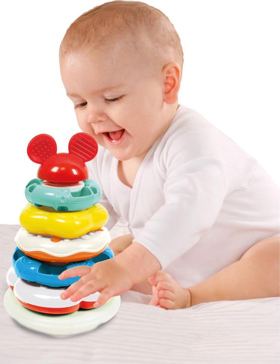 Actual product image Clementoni Mickey Mouse stacking rings (5 pieces)