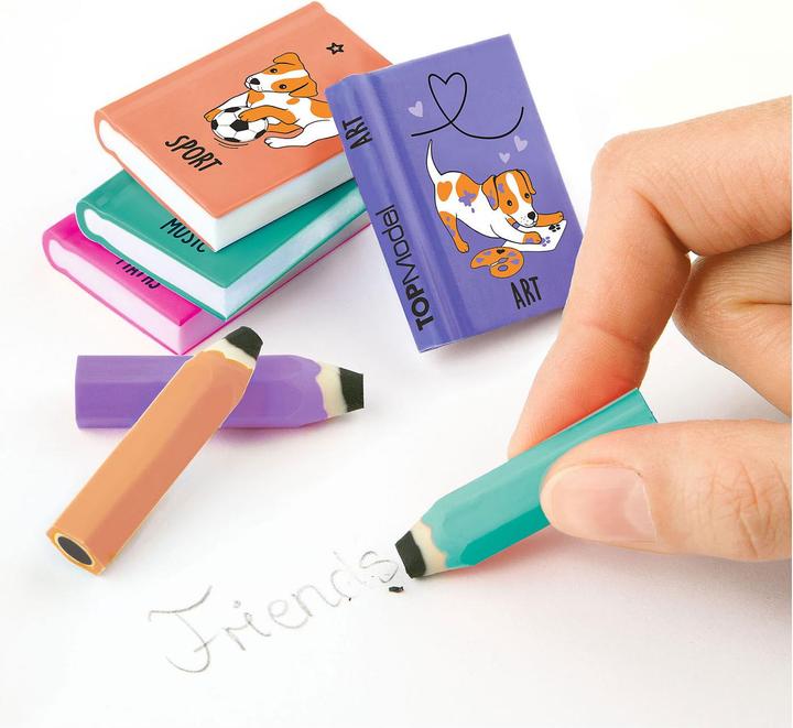 Image du produit Magni Set de gommes TOPModel Mini Cahiers d'école Crayons