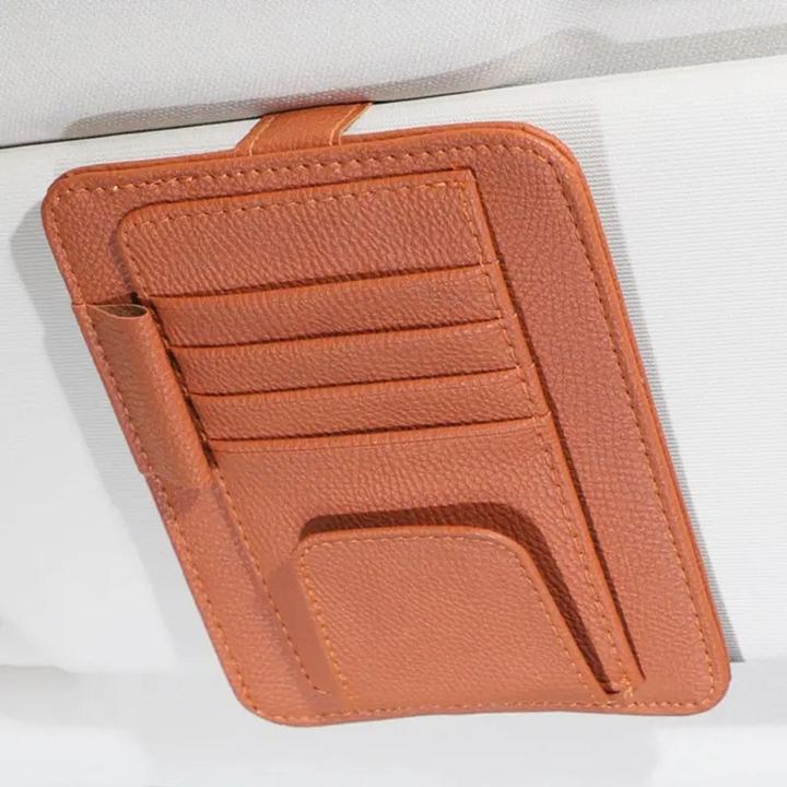 Actual product image König Design Sunglasses holder car glasses holder universal holder card holder sun visor