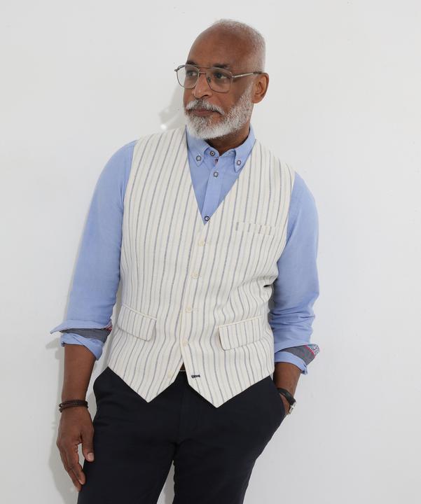 Immagine prodotto Joe Browns Striped Linen Blend Suit Waistcoat (48)
