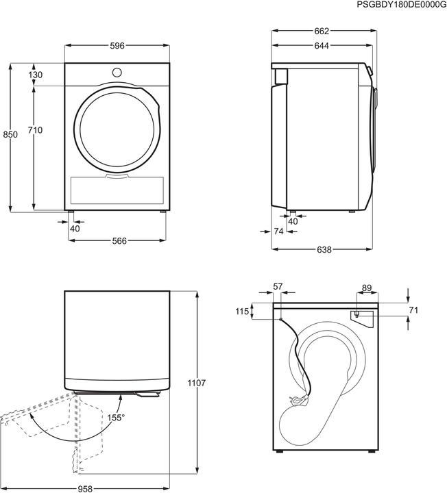 Actual product image AEG TR3060TW (8 kg, Changeable)