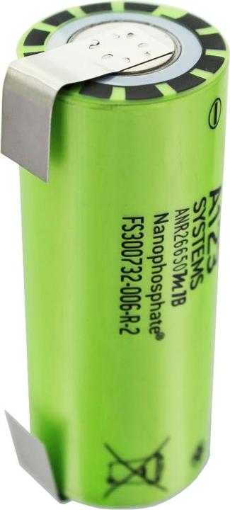 Produktbild A123 Systems Akku ANR26650M1B mit Lötfahnen U-Form, ungeschützt (1 Stk., 2500 mAh)