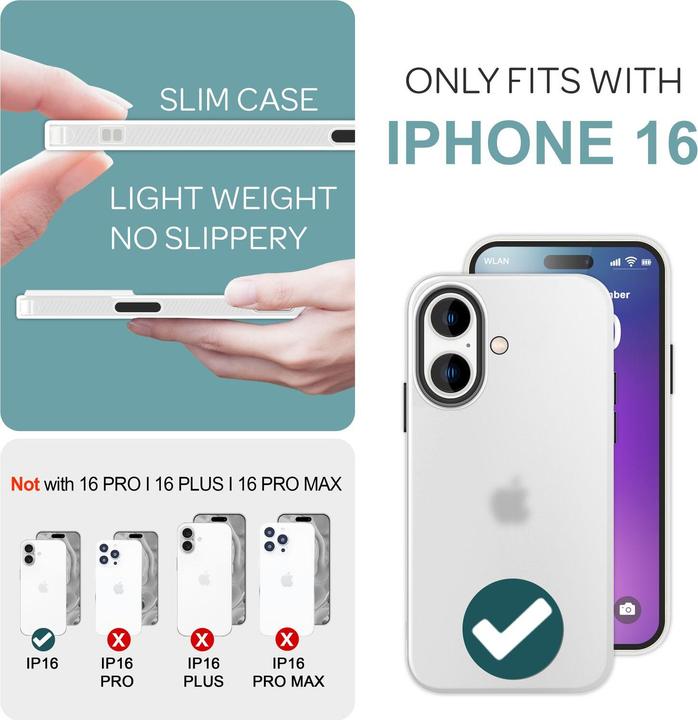Produktbild Nalia Matt Silikon Hülle (Apple iPhone 16)