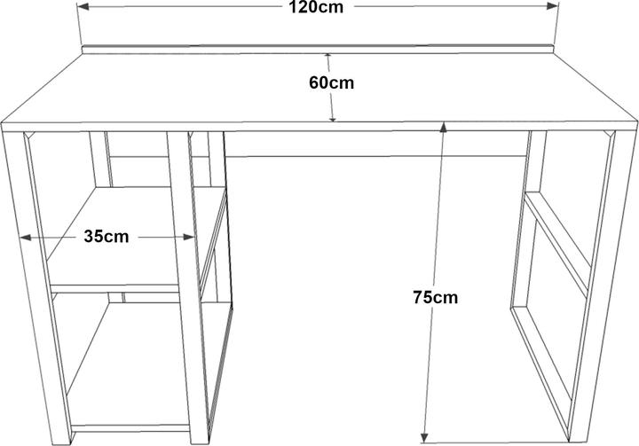 Actual product image En.Casa Voss (120 x 60 x 75 cm)