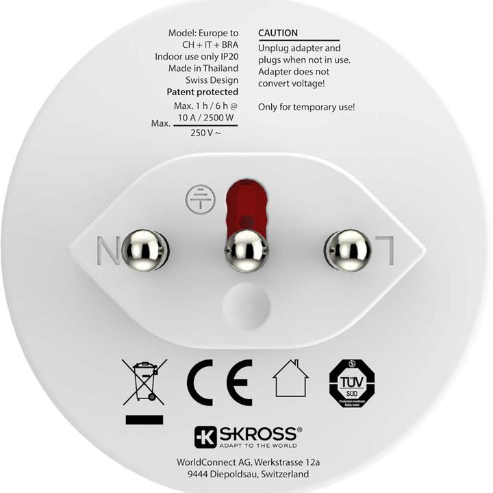 Actual product image Skross Country plug