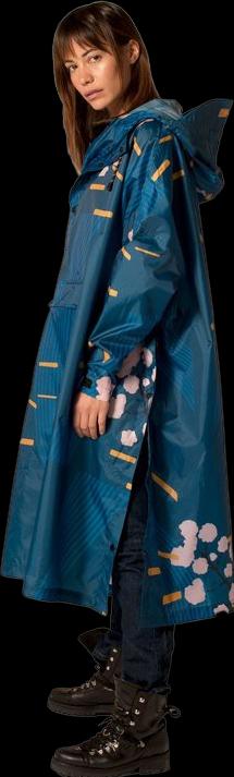 Immagine prodotto Rainkiss Poncho con fiori giapponesi (Taglia unica)
