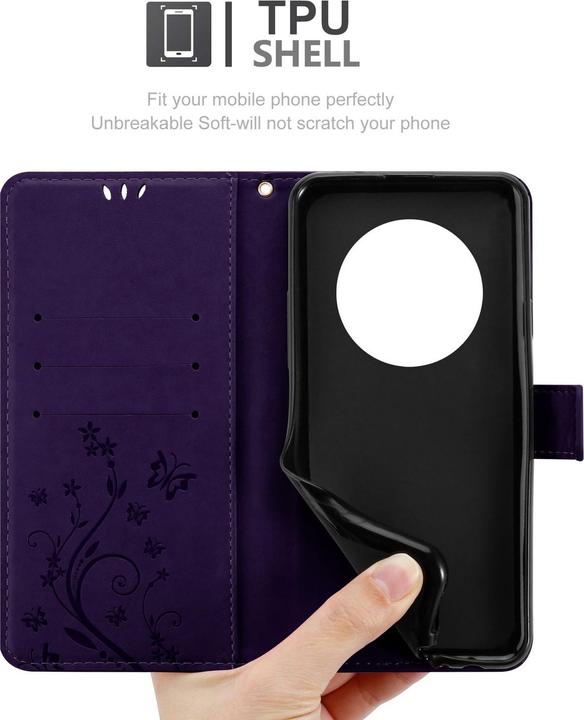 Immagine prodotto Cadorabo Custodia per Honor Magic 7 Lite Flower Book (Honor Magic7 Lite)