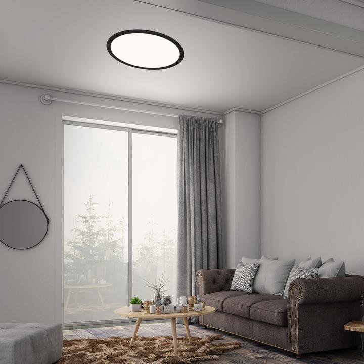 Image du produit Briloner Panneau LED CCT, noir, LED/24W (2200 lm)