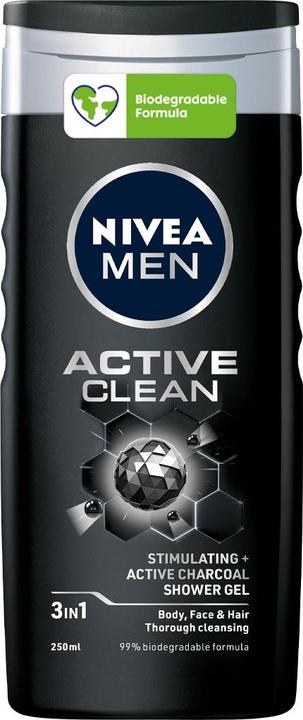 Actual product image NIVEA Men Active Clean (250 ml, Liquid shampoo)