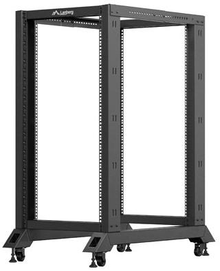 Actual product image Lanberg Open rack 22U black (22 RU, 19 inch rack)