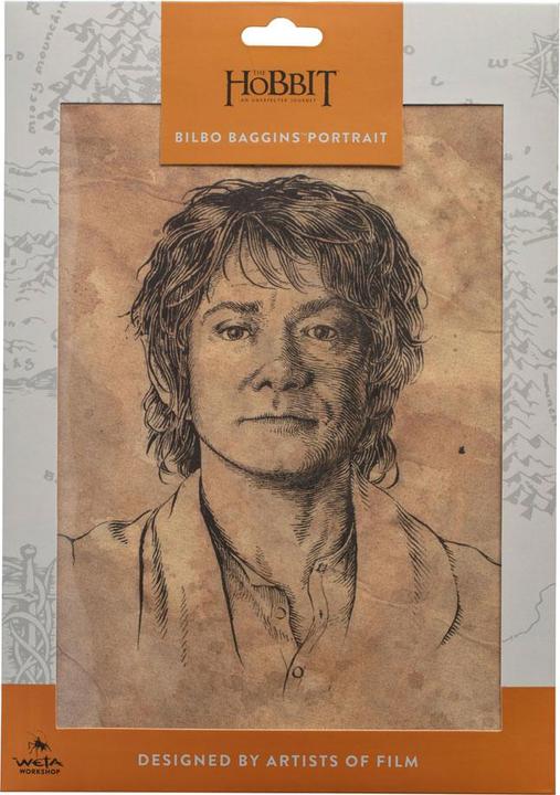 Immagine prodotto Weta Workshop Il Signore degli Anelli - Ritratto della statua di Bilbo Baggins Stampa d'arte (21 x 28 cm)
