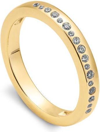 Breuning RING - BRILL. 0,168 Ct. H/si (48, 585/14 K Gold)