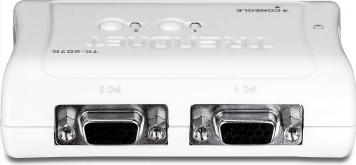 Actual product image Trendnet 2-Port USB KVM Switch w/Kit