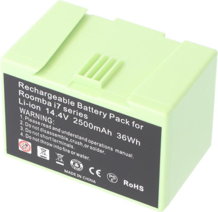 Immagine prodotto AccuCell Batteria adatta a iRobot Roomba e5, Roomba i7, agli ioni di litio, 14,4V, 2500mAh, 36,0Wh
