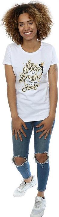 Image du produit Disney T-shirt en coton avec étoiles Fée Clochette Femme/Ladies (L)