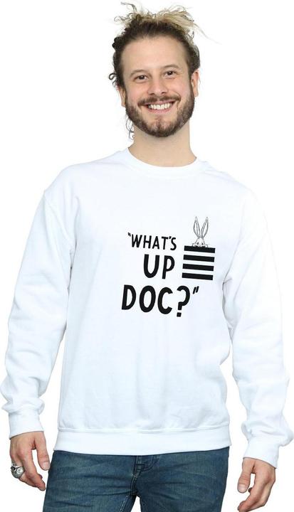 Immagine prodotto Looney Tunes What's Up Doc Felpa Bugs Bunny Strisce Adulto Unisex (L)