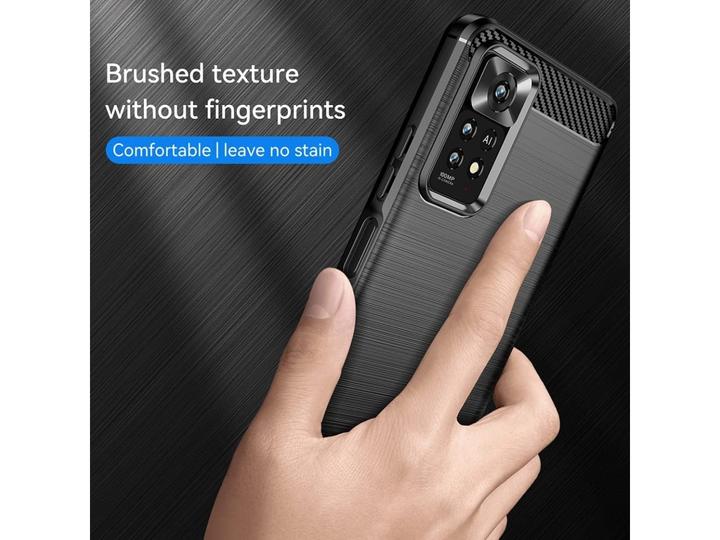 Produktbild Screenguard Xiaomi Redmi Note 11 Pro+ 5G Hülle Carbon Brushed Soft TPU (Xiaomi Redmi Note 11 Pro+ 5G)