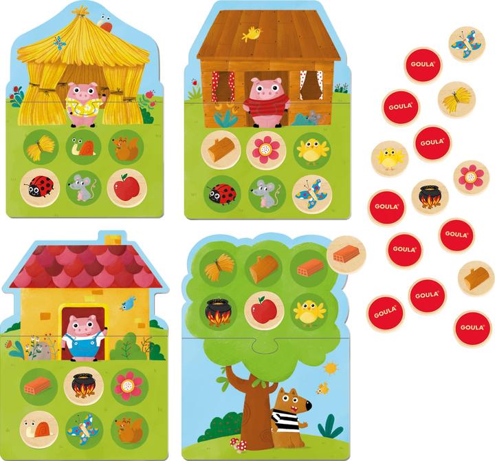 Produktbild Jumbo 3 Little Pigs Memo&Loto (Deutsch)
