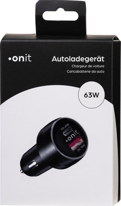 Produktbild Onit Autoladegerät Dual 63 W PD, Stromanschluss Seite A