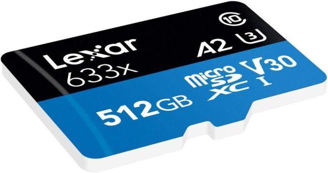 Image du produit Lexar High-Performance (512 Go, microSDXC, U3, UHS-I)
