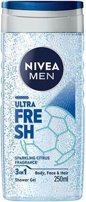 Actual product image NIVEA MEN Shower gel for men Ultra Fresh (Shower Gel) 250 ml (250 ml)