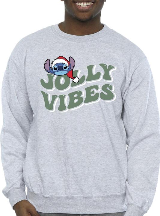 Actual product image Disney Mens Lilo & Stitch Jolly Chilling Vibes Sweatshirt (XL)