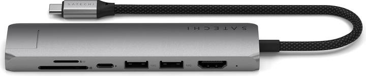 Image du produit Satechi Slim 7 Multiport Hub Space Grey (USB-C, 7 Ports)