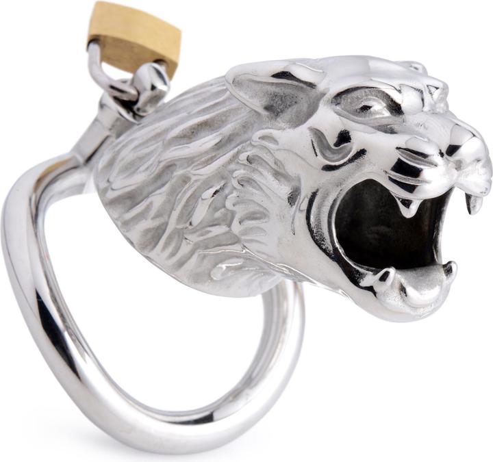 Master Series Tiger King Cock Cage With Lock