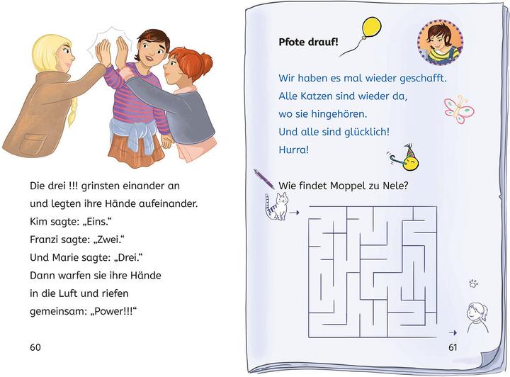 Produktbild Kosmos Die drei!!!, Bücherhelden 2. Klasse, Tatort Katzen-Café (Deutsch, Isabelle Metzen, Ann-Katrin Heger, 2025)