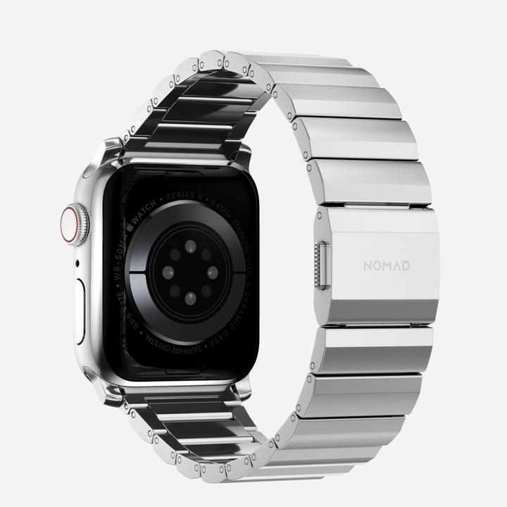 Actual product image Nomad Strap Stainless Steel silver V2 42/44 mm (44 mm, 42 mm, Stainless steel)