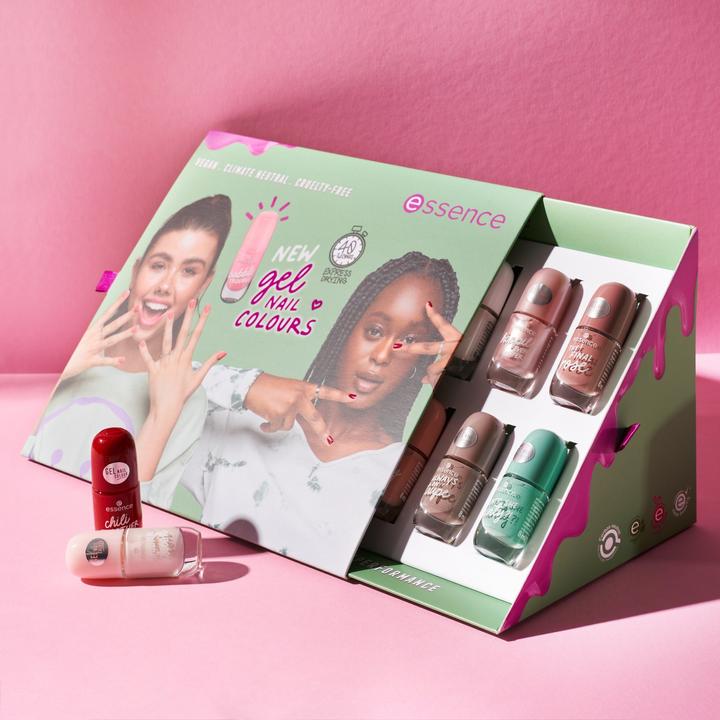 Immagine prodotto essence colore per unghie in gel (58 Meno amaro più glitter, Smalto per unghie effetto gel)