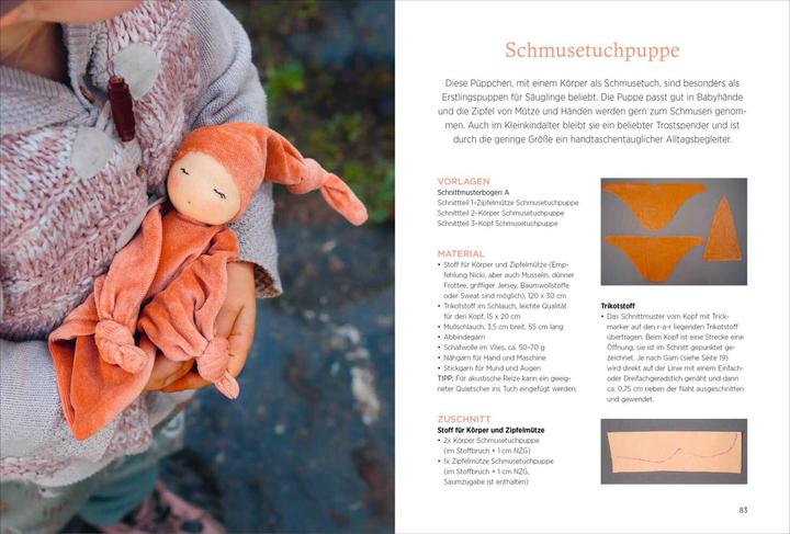 Produktbild Handgemachte Puppen im Waldorf-Stil (Deutsch, Kristin Wünsch, 2023)