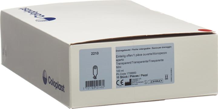 Coloplast Drain 5-38mm 100ml offen st 10