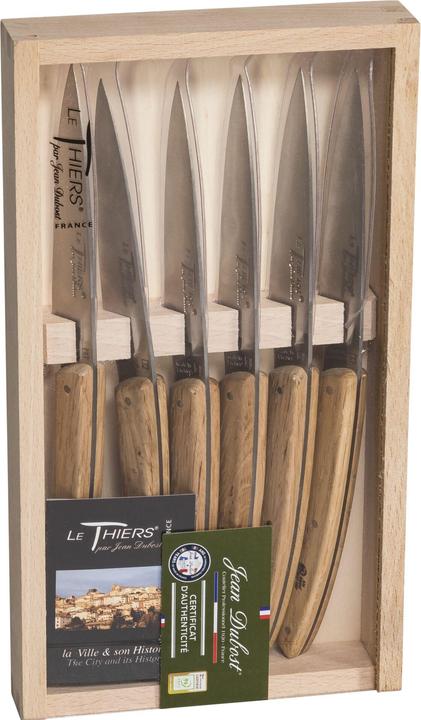 Produktbild Laguiole Jean Dubost Messer Set 6 tlg., Eichenholz (10.50 cm)