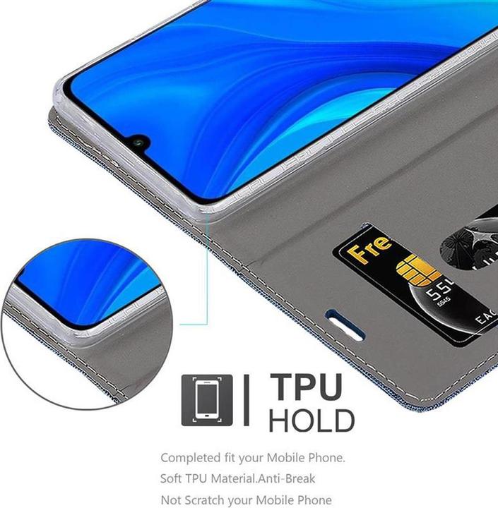 Produktbild Cadorabo Book Jeans Optik Cover (Huawei P Smart (2020))