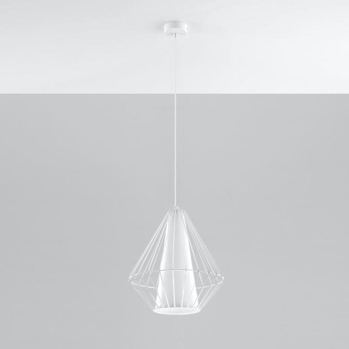 Actual product image famlights Henry in steel in white E27 1 x 60 W (E27)