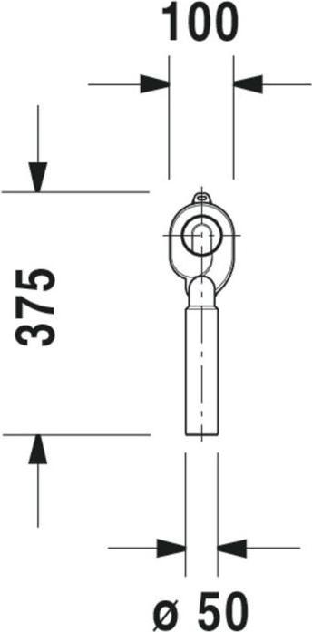 Actual product image Duravit Suction siphon white Internal vertical outlet (Suction siphon)