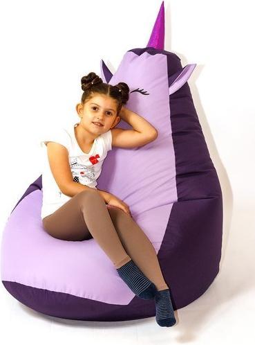 Image du produit Go Gift Sako sac pouffe licorne lilas-clair lilas L 105 x 80 cm