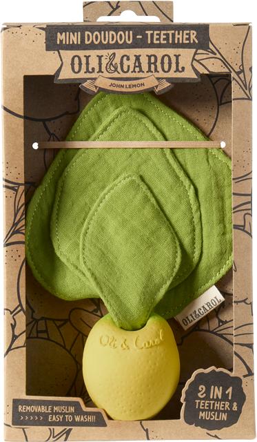 Actual product image Oli and Carol Mini Doudou - Teether John Lemon