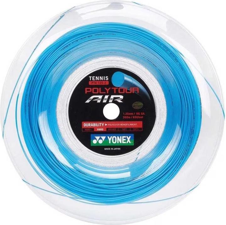 Yonex TPTAIR125-2 Poly Tour AIR 125 Rolle 200m hellblau, 1,25mm