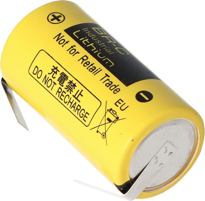 Immagine prodotto Panasonic Akku BR-C Lithium Batterie Baby mit Lötfahnen in U-Form (1 pz., Specifico del dispositivo, 5000 mAh)