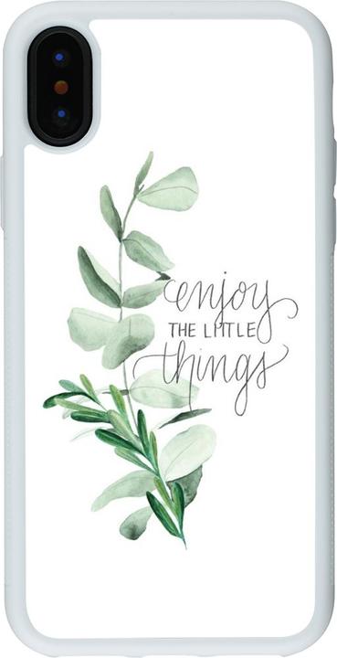 Produktbild PhoneLook Hülle Silikon weiss Enjoy the little things (Apple iPhone X, Apple iPhone XS)