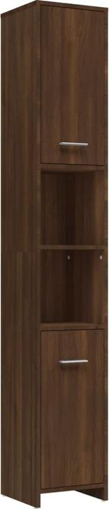 Actual product image VidaXL Badmöbel Set Badezimmermöbel Badezimmerschrank 4 tlg. Braun Eichen Optik