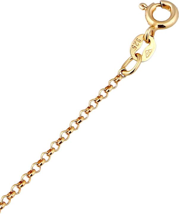 Immagine prodotto Elli Multicolore (Argento 925 placcato oro, Vetro, Nessuna pietra, Plastico, 36 cm)