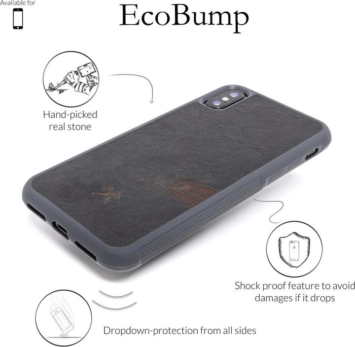 Actual product image Woodcessories EcoBump Stone (Apple iPhone XR)